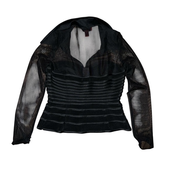 JS Collections Black Top size 6 NWT - Picture 4 of 9